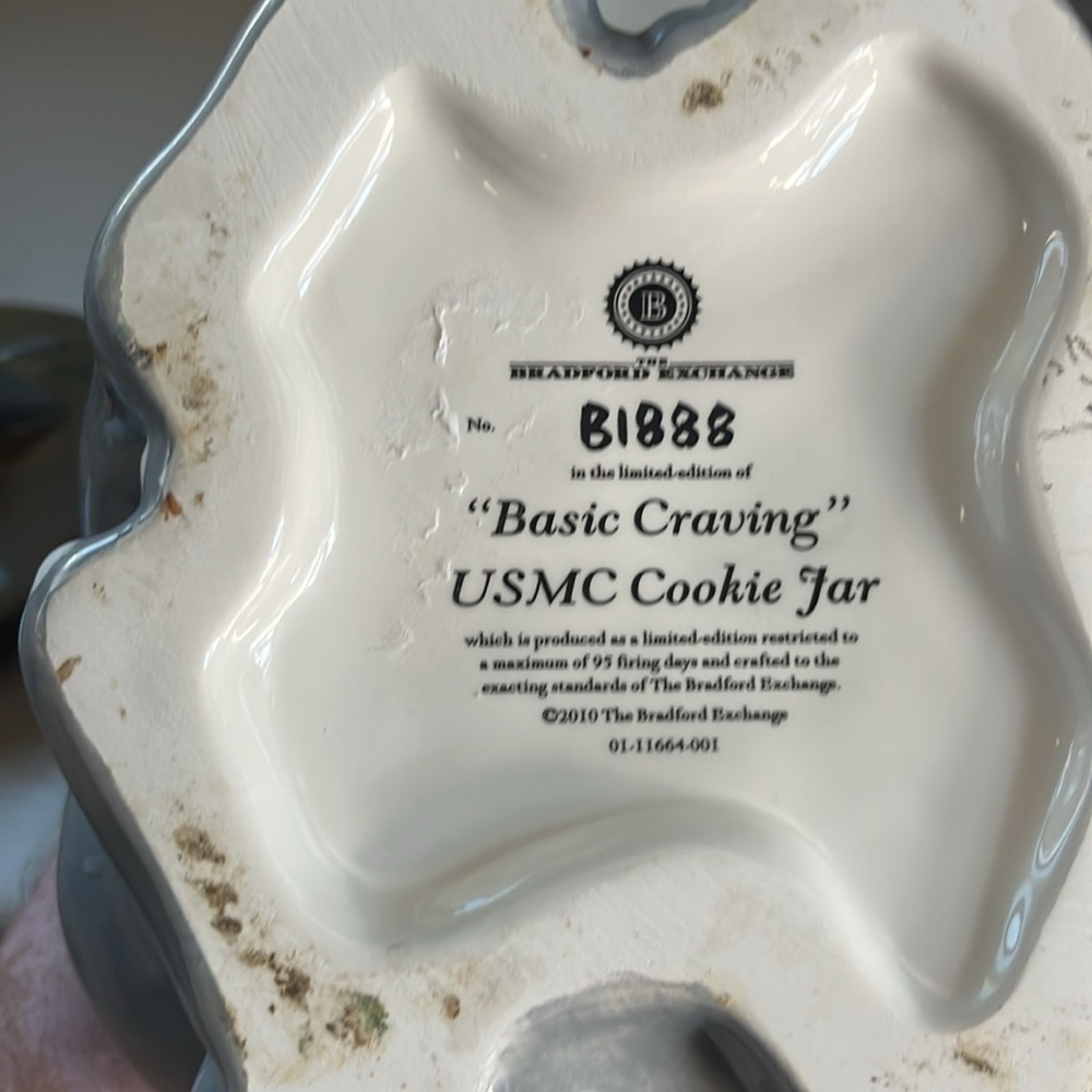 Basic Craving USMC cookie jar. The Bradford Exchange - Picture 6 of 8